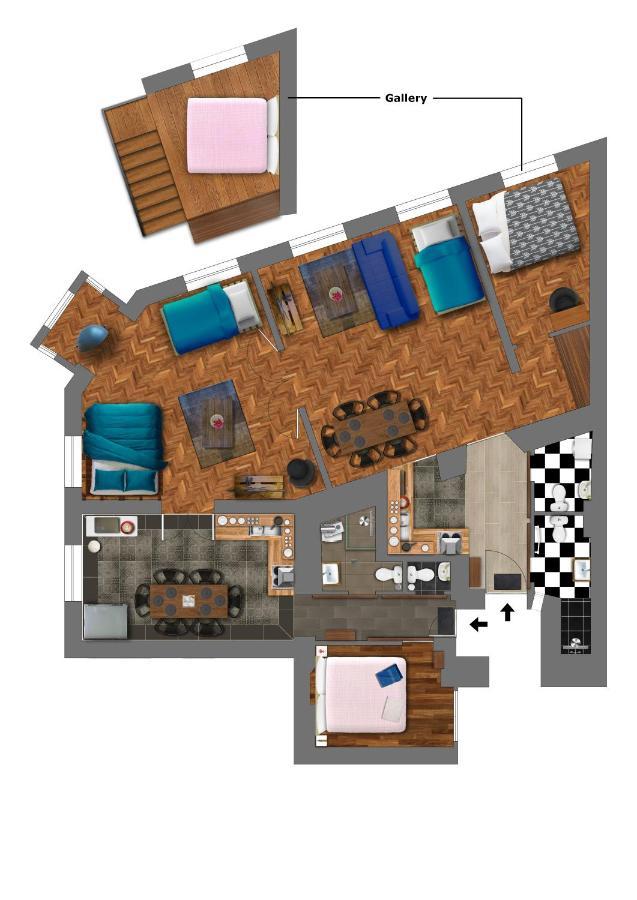Walnuttree Loft Style Prestige Apartment Budapest Luaran gambar